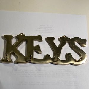 New solid brass key rack with screws
